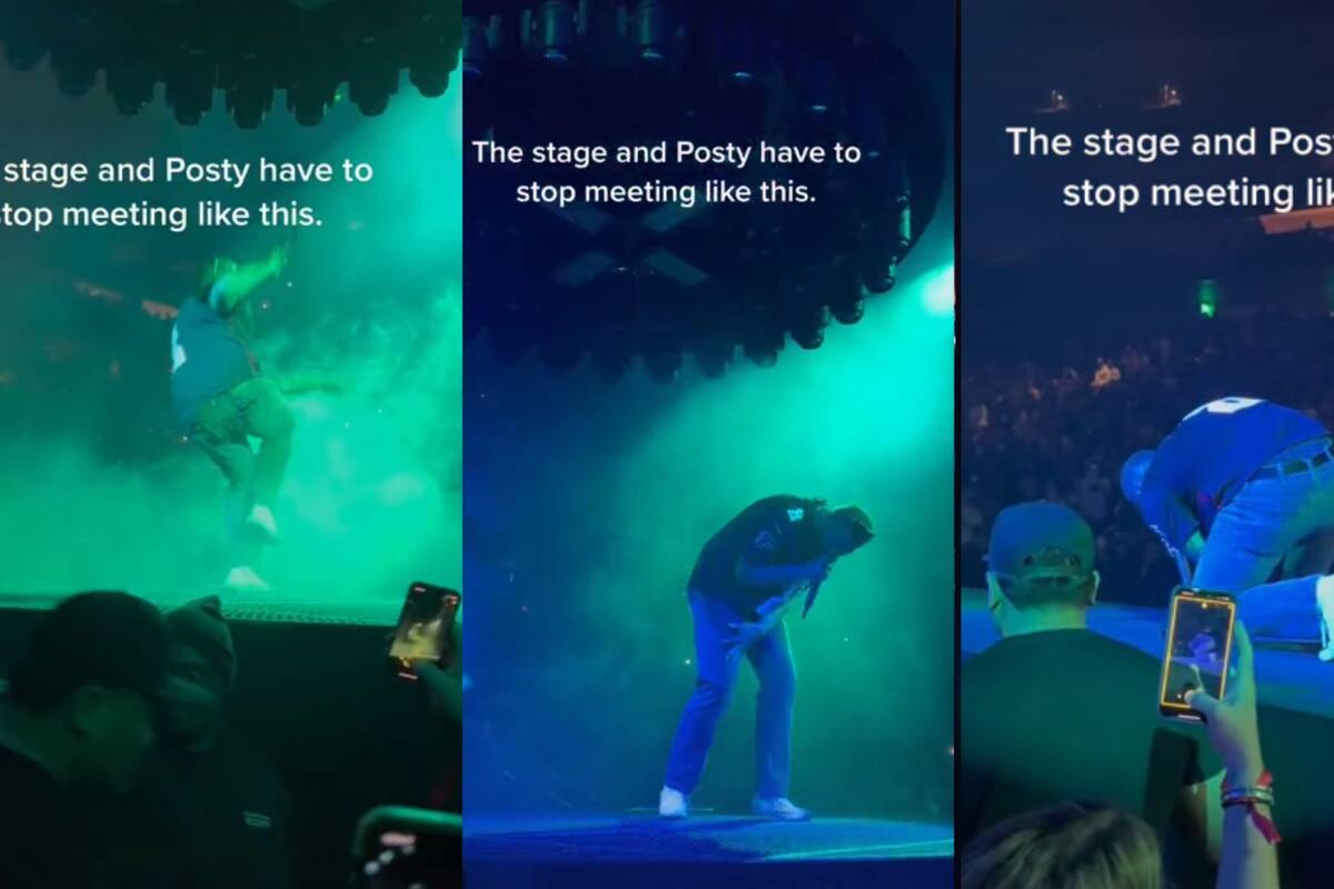 Post Malone vuelve a caerse en concierto, esta vez en Atlanta