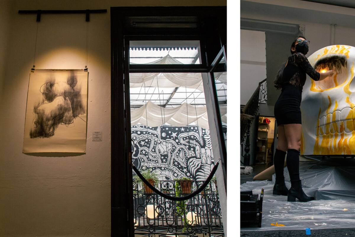 Tres artistas conjugan su experiencia en la exposición ‘Hogar-hoguera’