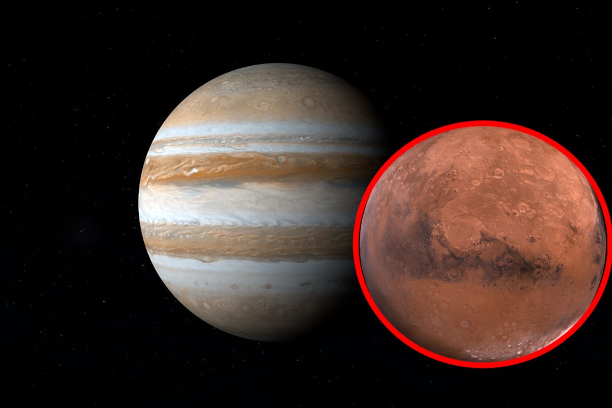 El evento en el que Júpiter y Marte estarán tan cerca que parecerá “planeta doble”