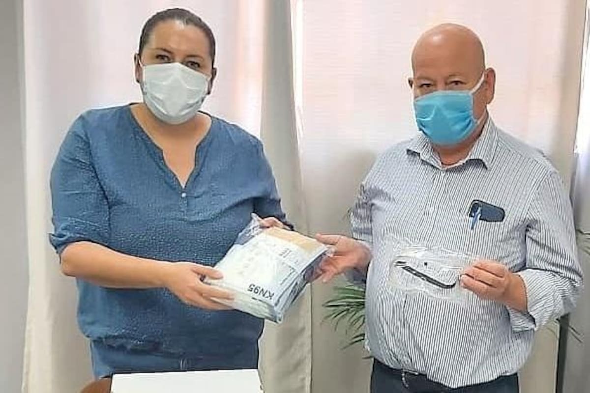 Itama recibe donación de material de protección