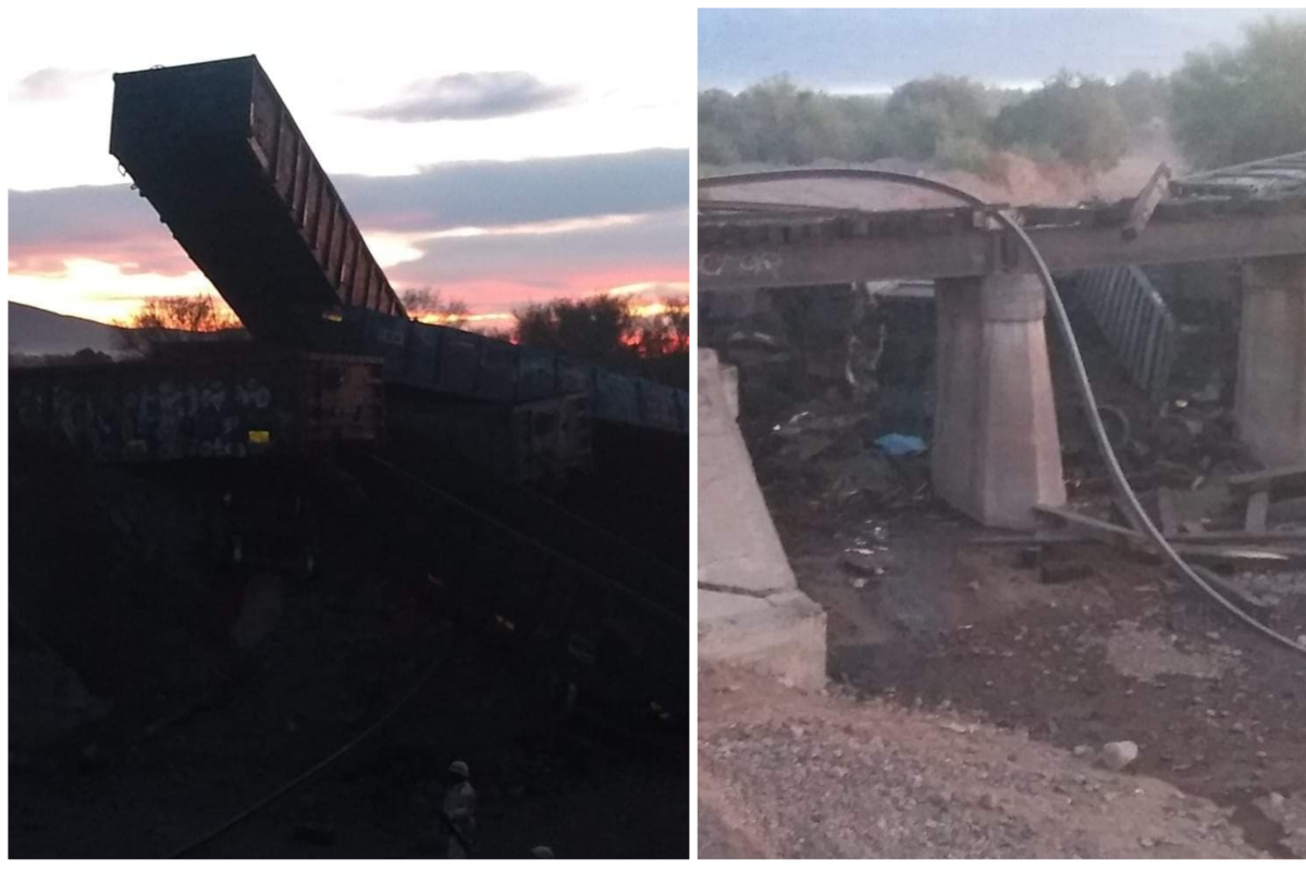Una persona sin vida dejó descarrilamiento de tren carguero en Vícam