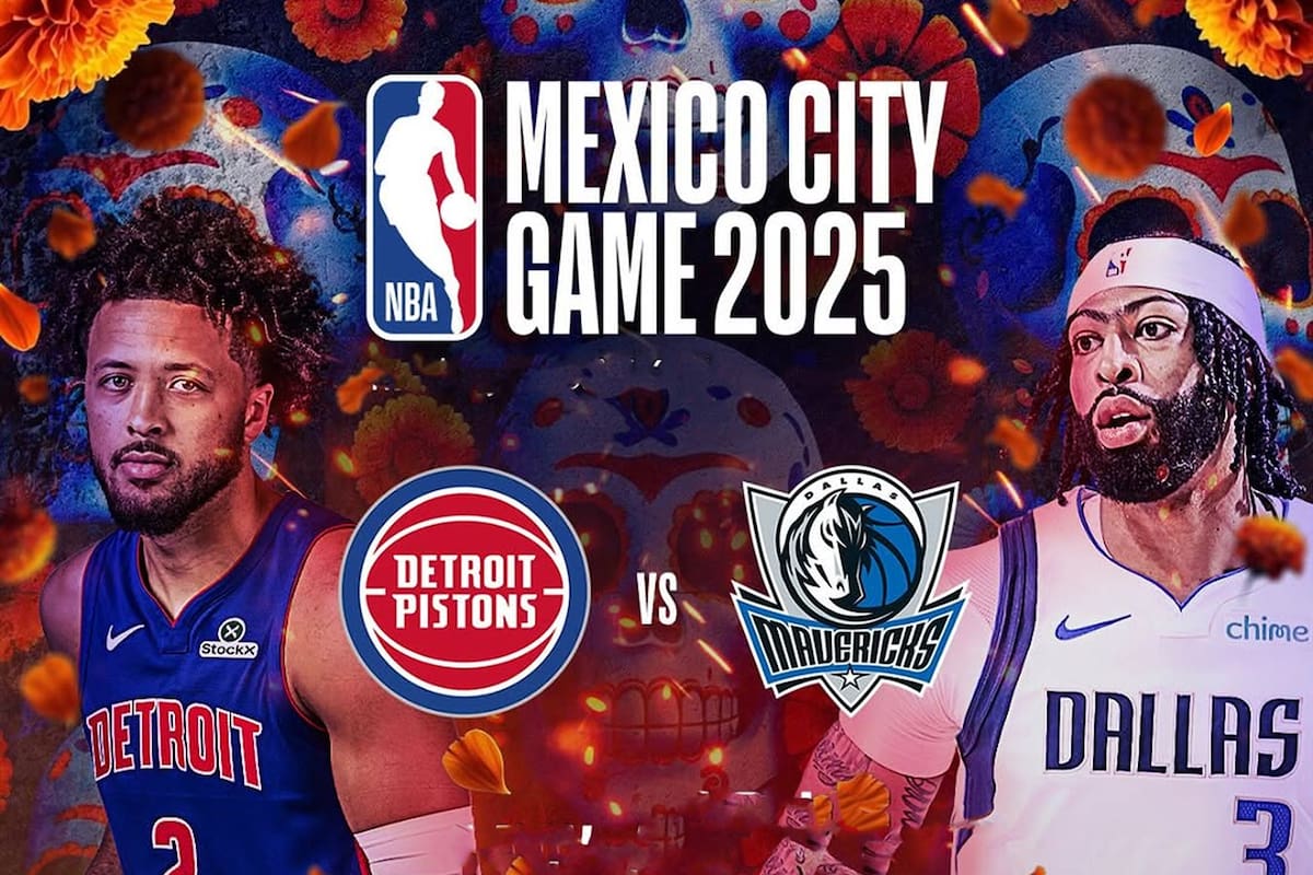 NBA Mexico City Game 2025: Dallas Mavericks vs Detroit Pistons, fecha, horario, boletos y transmisión