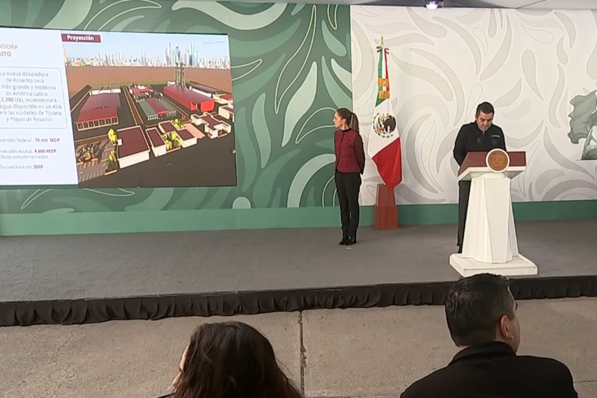 Conagua anuncia construcción de la desaladora más grande de América Latina en Rosarito