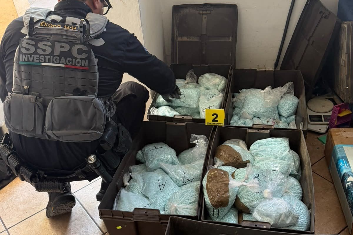 Revientan casa presuntamente relacionada con “Los Rusos” y aseguran 120 kilos de fentanilo en Mexicali