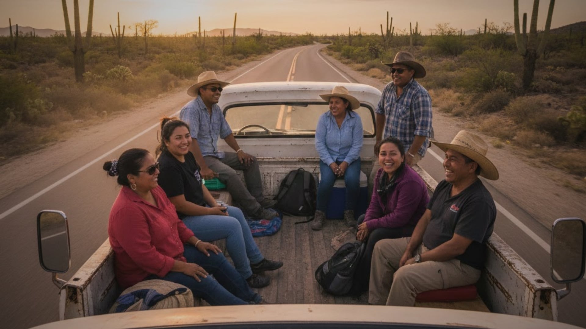 Está prohibido llevar pasajeron en la batea de las camionetas pickup. Foto: Especial