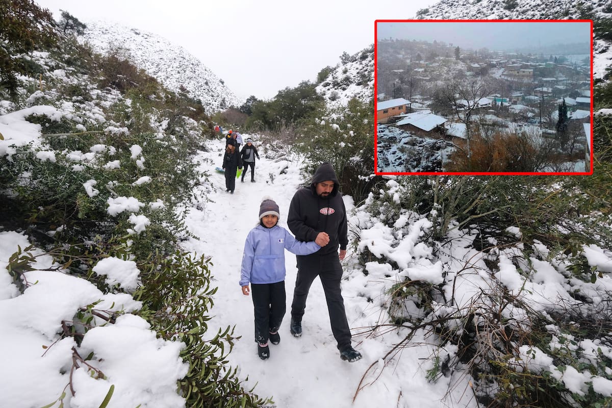 Nevadas en México. Foto: Especial