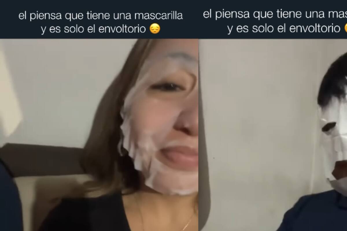 “Cree que también está haciendo skin care”: Joven le da solo la envoltura de la mascarilla a su novio en su noche de spa