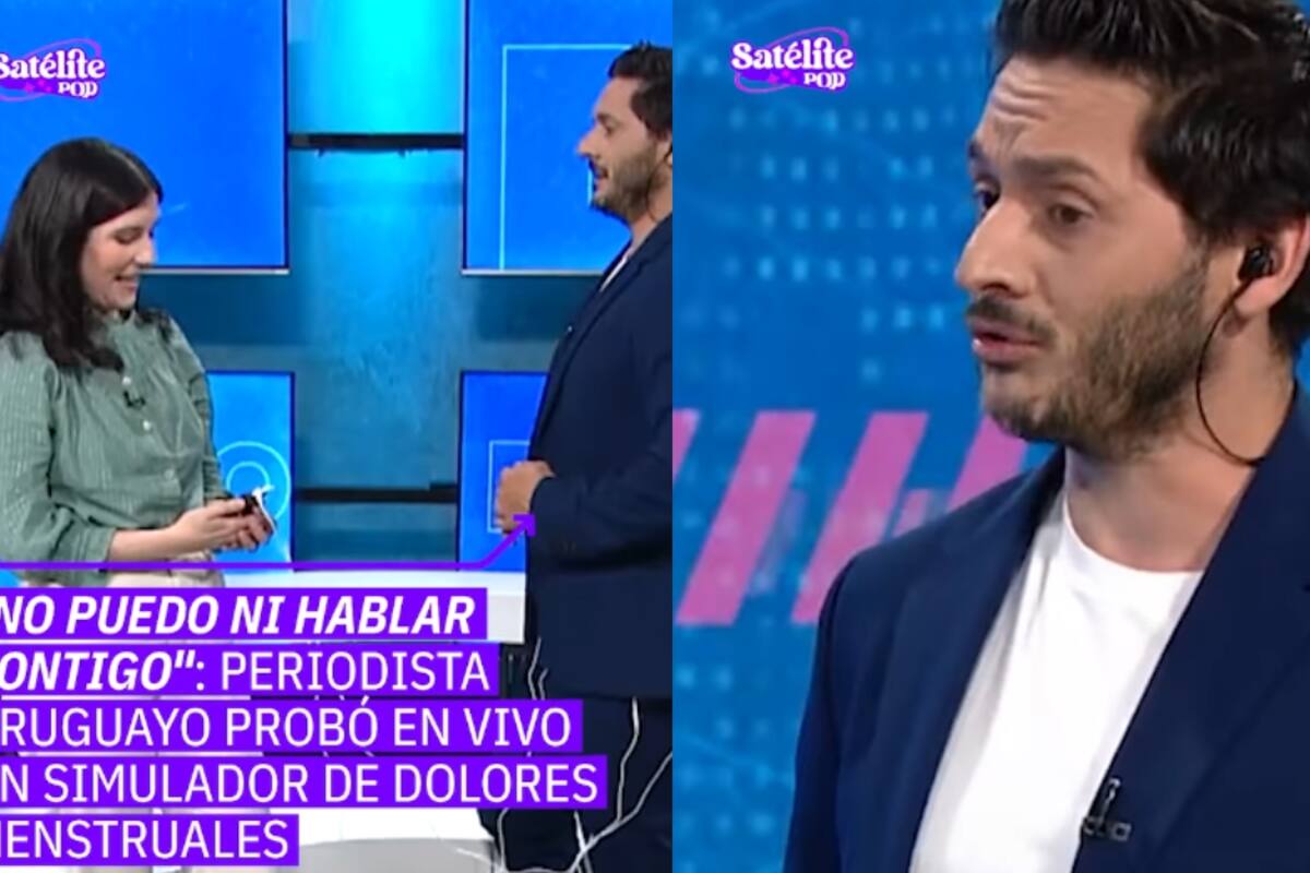 “Yo me desmayo, manda a la pausa.”:Titular de noticiero es puesto aprueba con simulador de dolores mestruales y no puede más