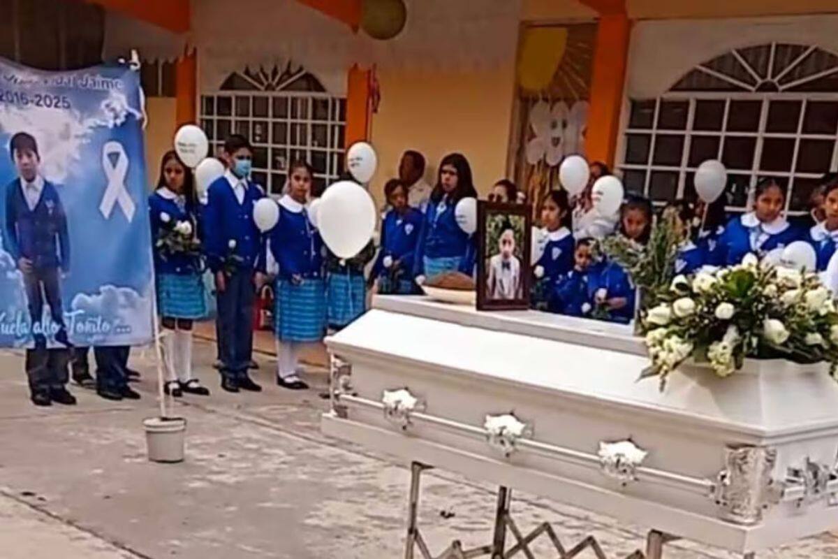 Despiden a ‘Toñito’, niño de 9 años asesinado presuntamente por su vecino en EdoMex