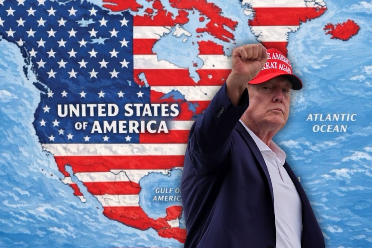 Donald Trump vuelve a poner a México y Canadá dentro de un mapa de Estados Unidos junto a Groenlandia y Cuba