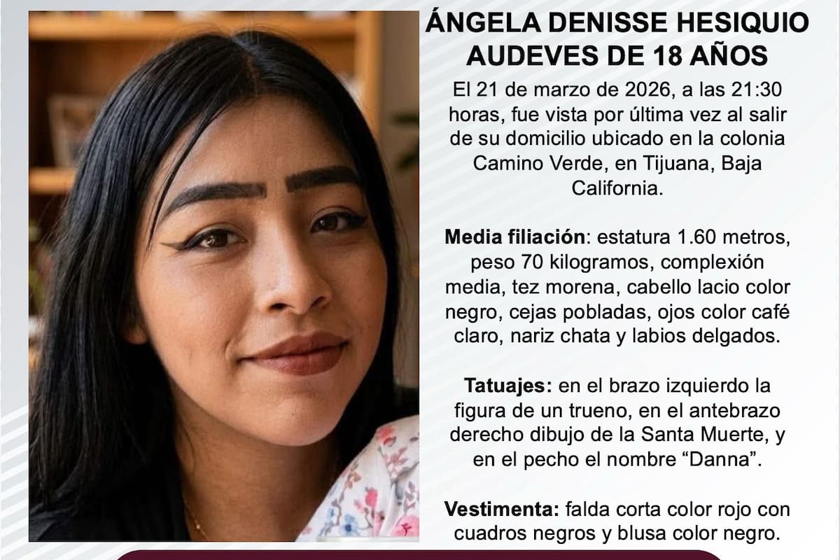 Se busca a Ángela Denisse Hesiquio Audeves de 18 años de edad