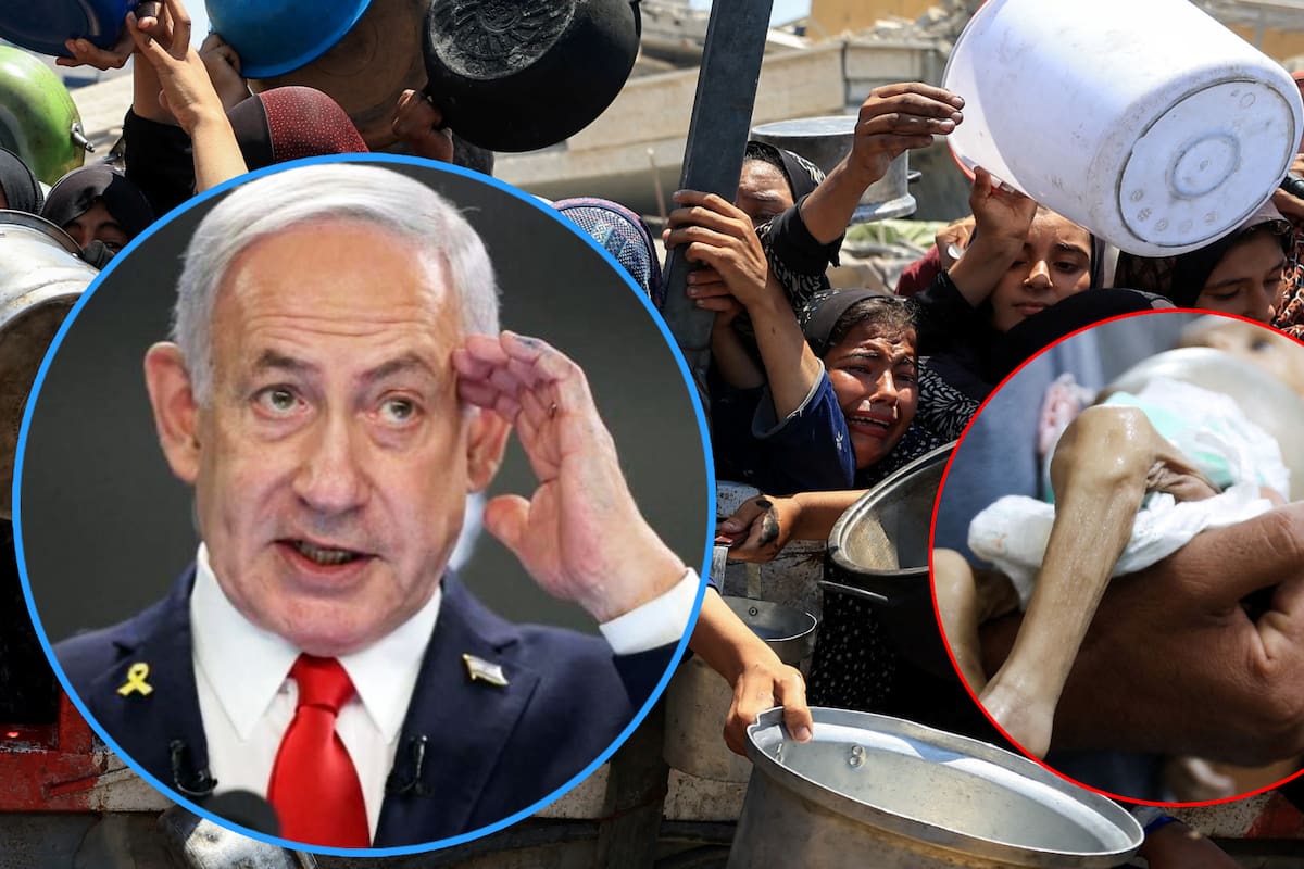 Netanyahu dice exageradas las acusaciones de hambruna en Gaza, pero acepta que hay “privación” de recursos