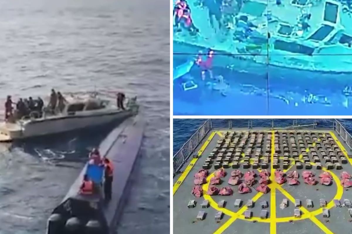 Interceptan semisumergible con 4 toneladas de cocaína frente a Manzanillo: Omar García Harfuch informa decomiso de 179 bultos, detención de 3 personas y operativo de la Secretaría de Marina con apoyo de Comando Norte y JIATF South