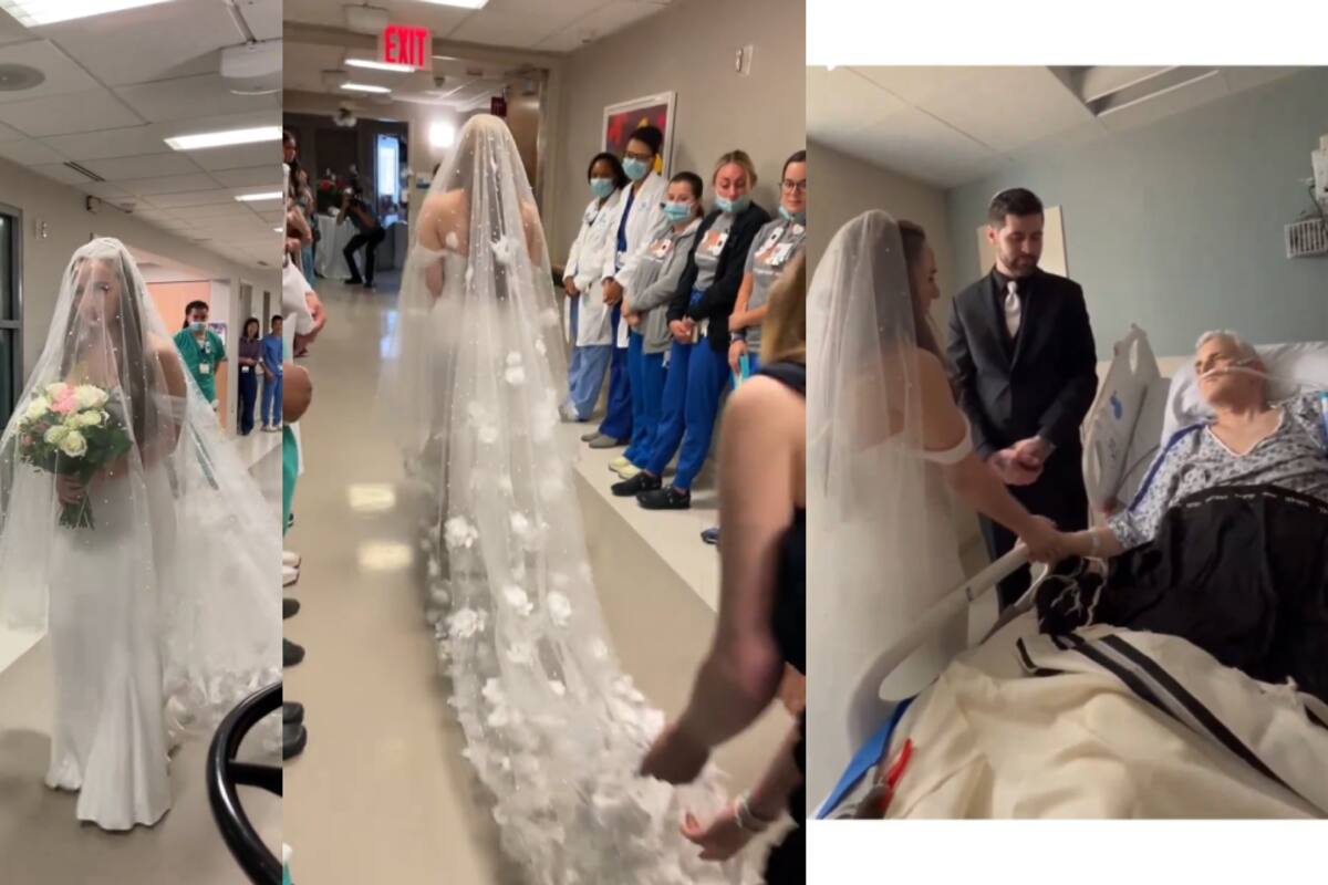 VIRAL: mujer se casa en el hospital para que su padre con cáncer pudiera ser testigo de su unión
