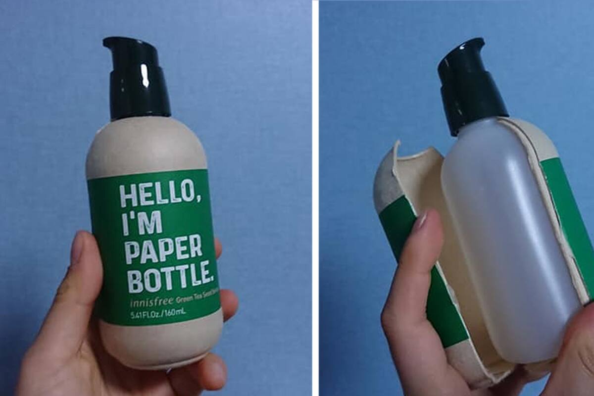 Abre una botella 'ecológica' y descubre que es un envase plástico envuelto