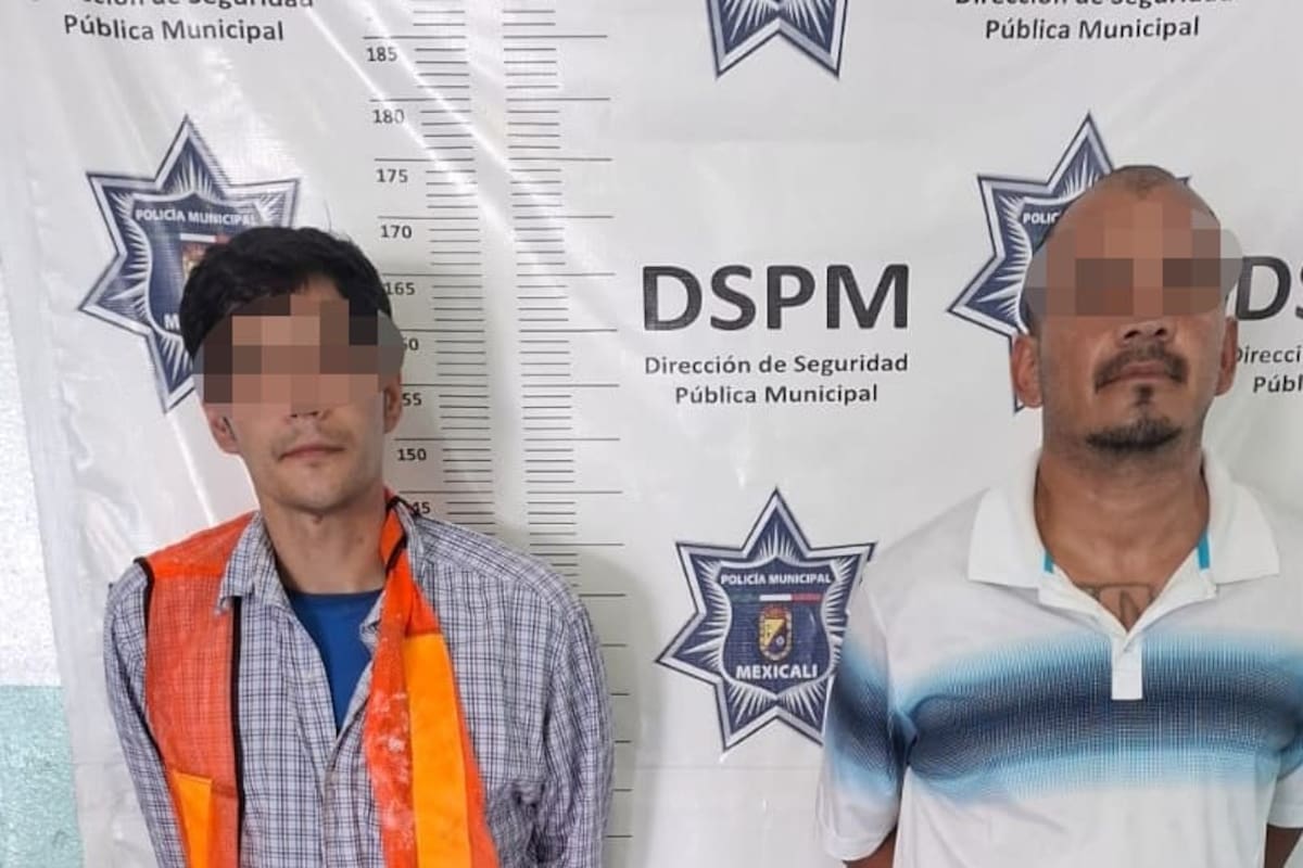 Detienen a dos involucrados en al menos 16 robos con violencia en Mexicali