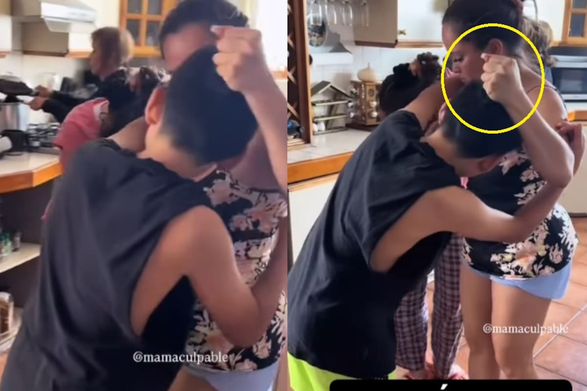 Al puro estilo de la vieja escuela: madre separa a sus hijos tras una pelea y les pide que se abracen