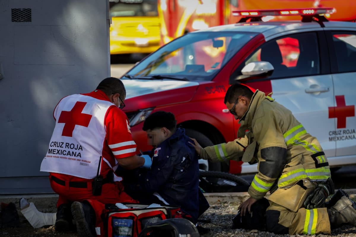 Choque en la Bellavista deja a motociclista lesionado