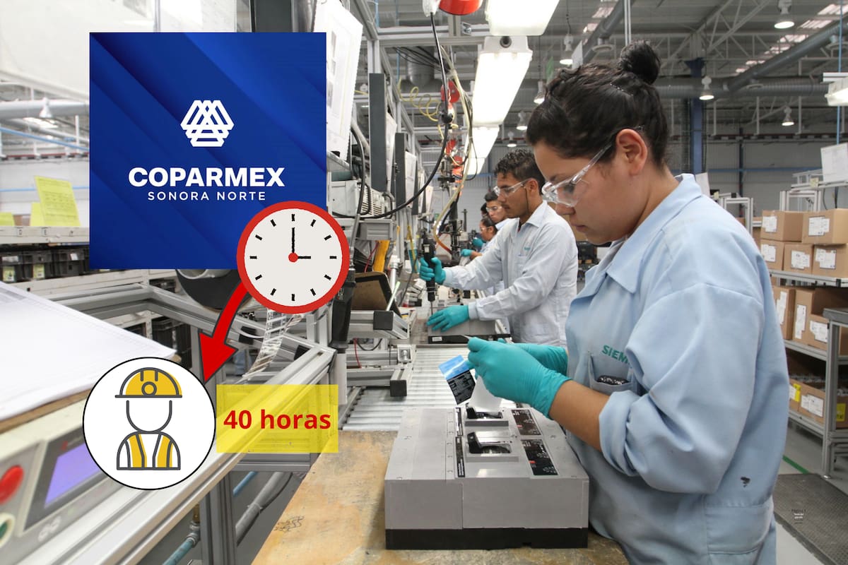 Coparmex Sonora alista estrategia ante reducción de jornada laboral: prevén ajustes en productividad y precios