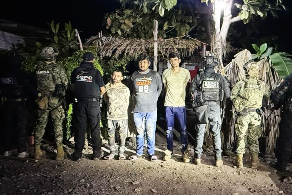 Detienen en Apatzingán a tres presuntos extorsionadores de productores de limón