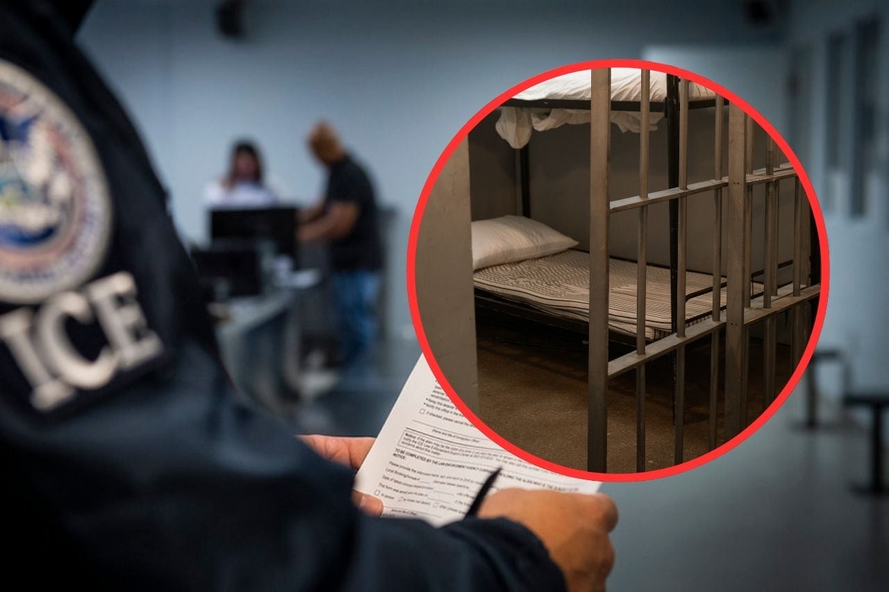 Este caso surge tras un año donde las muertes bajo custodia de ICE alcanzaron un máximo histórico. | Crédito: DHS y canva