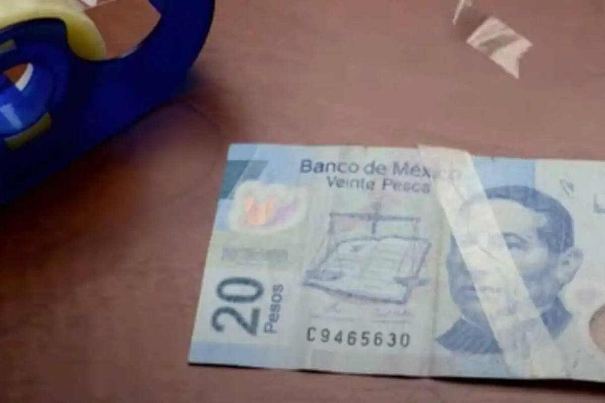 ¿Tienes un billete roto? Te decimos qué puedes hacer con él: solo necesitas cinta