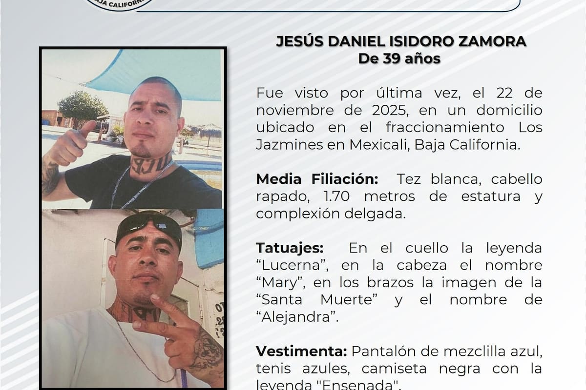 Se solicita ayuda para localizar Jesús Daniel Isidoro Zamora