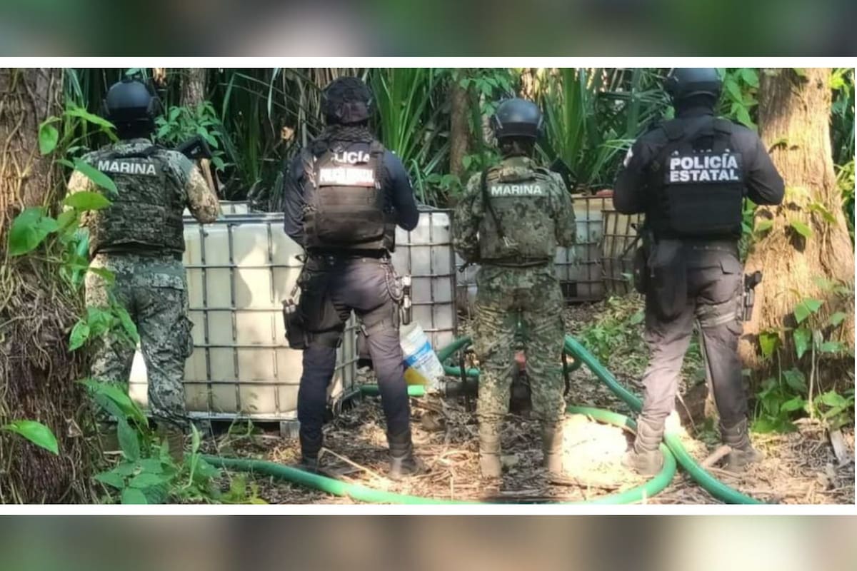 Asegura Marina más de 7 mil litros de hidrocarburo en Tabasco durante operativo