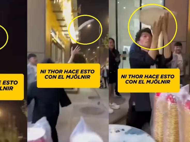 Hombre se hace viral por lanzar masa de pizza como si fuera el Mjolnir de Thor y atraparla de nuevo para seguir amasando