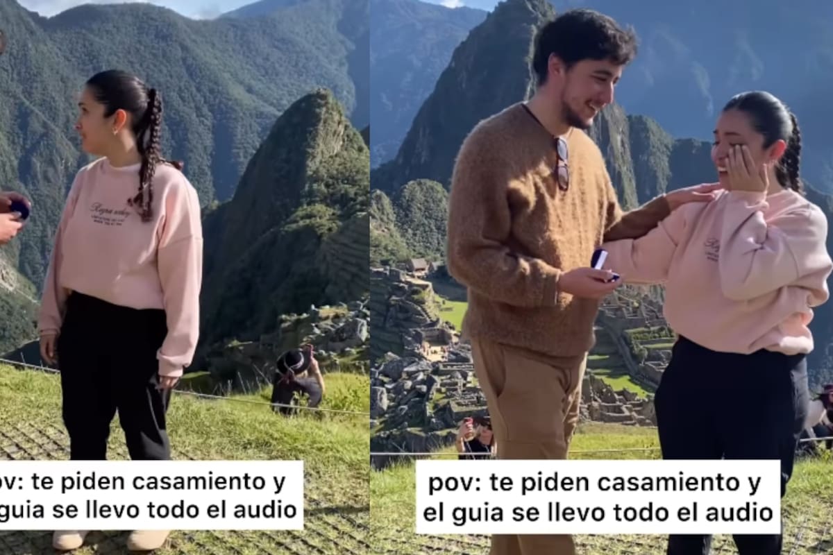 “Pero qué grata sorpresa, oh, qué sorpresa”: le piden a guía de viaje grabar una propuesta de matrimonio y no para de hablar
