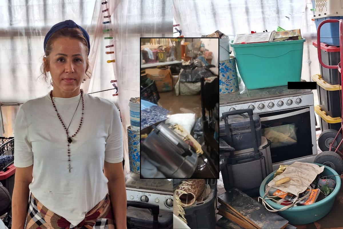 Lluvias dejan severos daños en un hogar de Hermosillo; la acumulación de agua destruyó electrodomésticos y mercancía