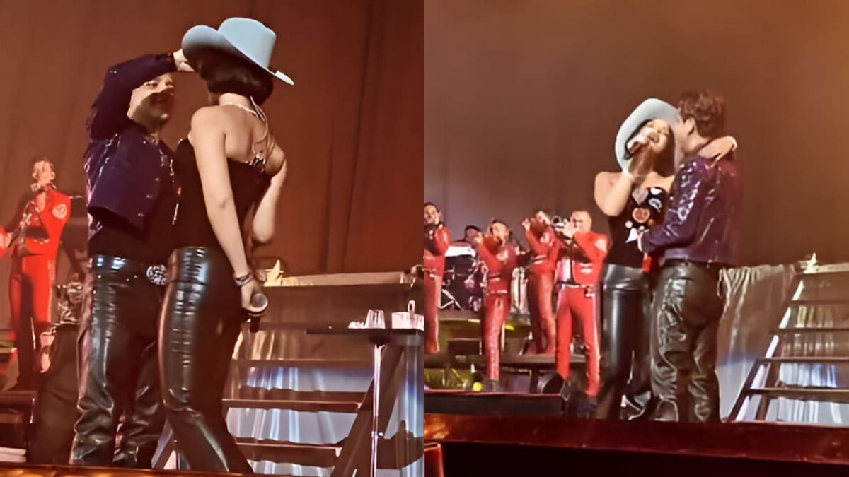 Este encuentro tuvo lugar durante el concierto de Nodal en Monterrey | Captura de video