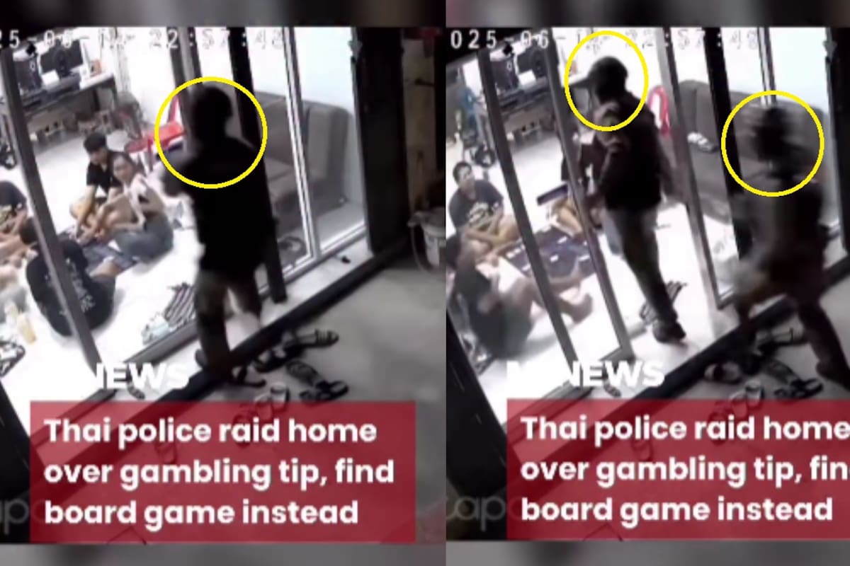 Policía en Tailandia irrumpe una casa por una falsa denuncia: eran unos jóvenes jugando juegos de mesa
