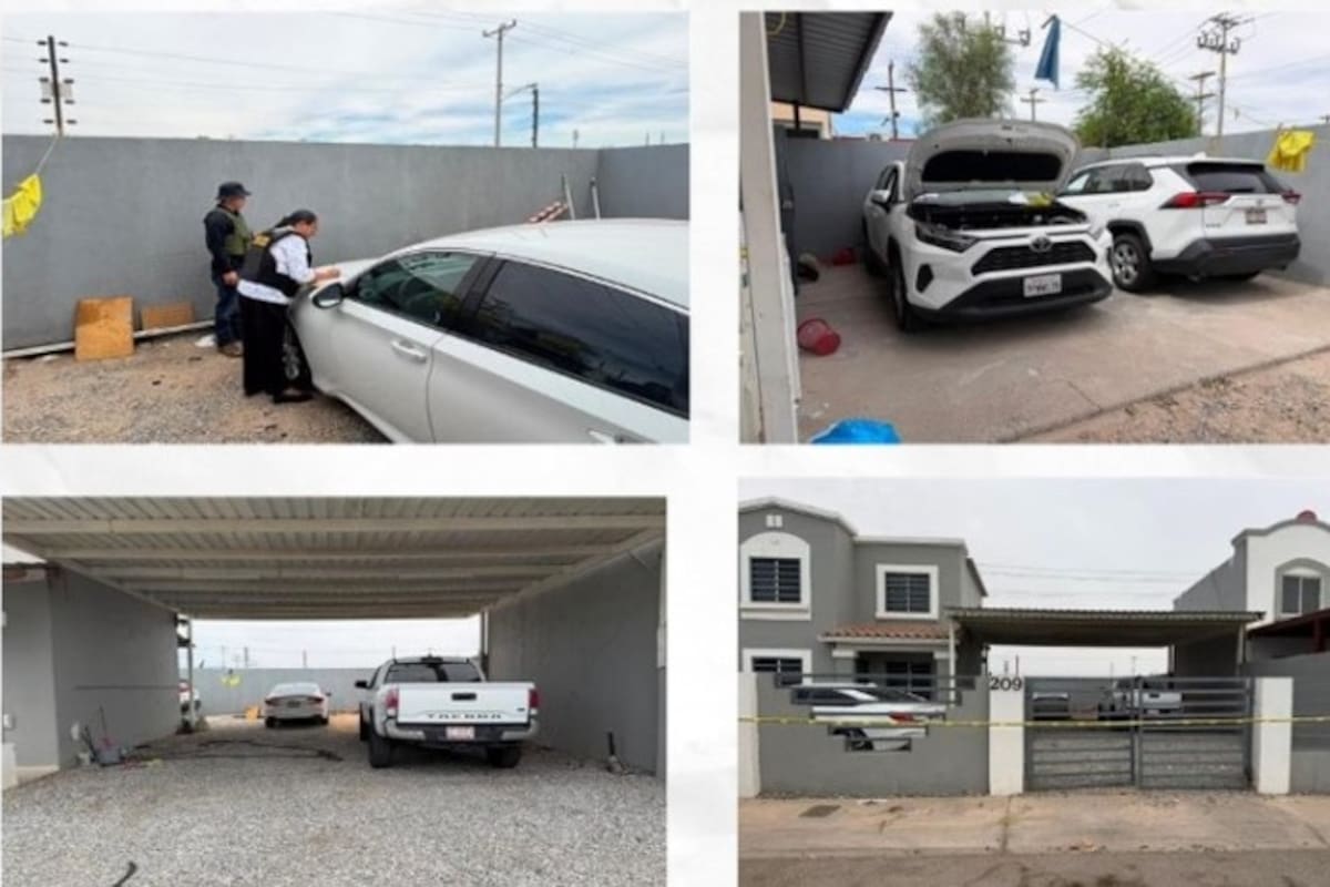 Recuperan cuatro carros robados en Estados Unidos durante cateo en Villa Toledo