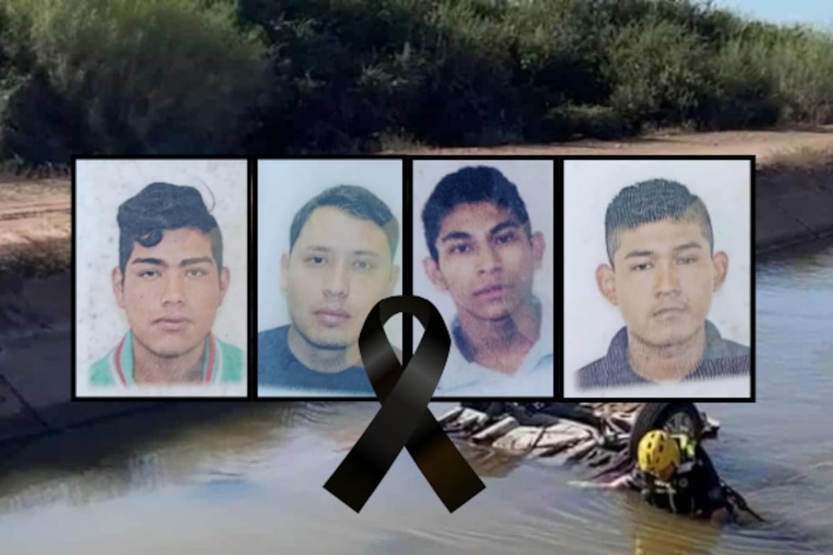 Identifican a jóvenes víctimas de accidente en canal de Navojoa