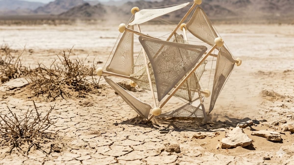 Diseñadora china crea una “bola rodante” que usa el viento para sembrar semillas y recuperar tierras desérticas sin electricidad ni intervención humana