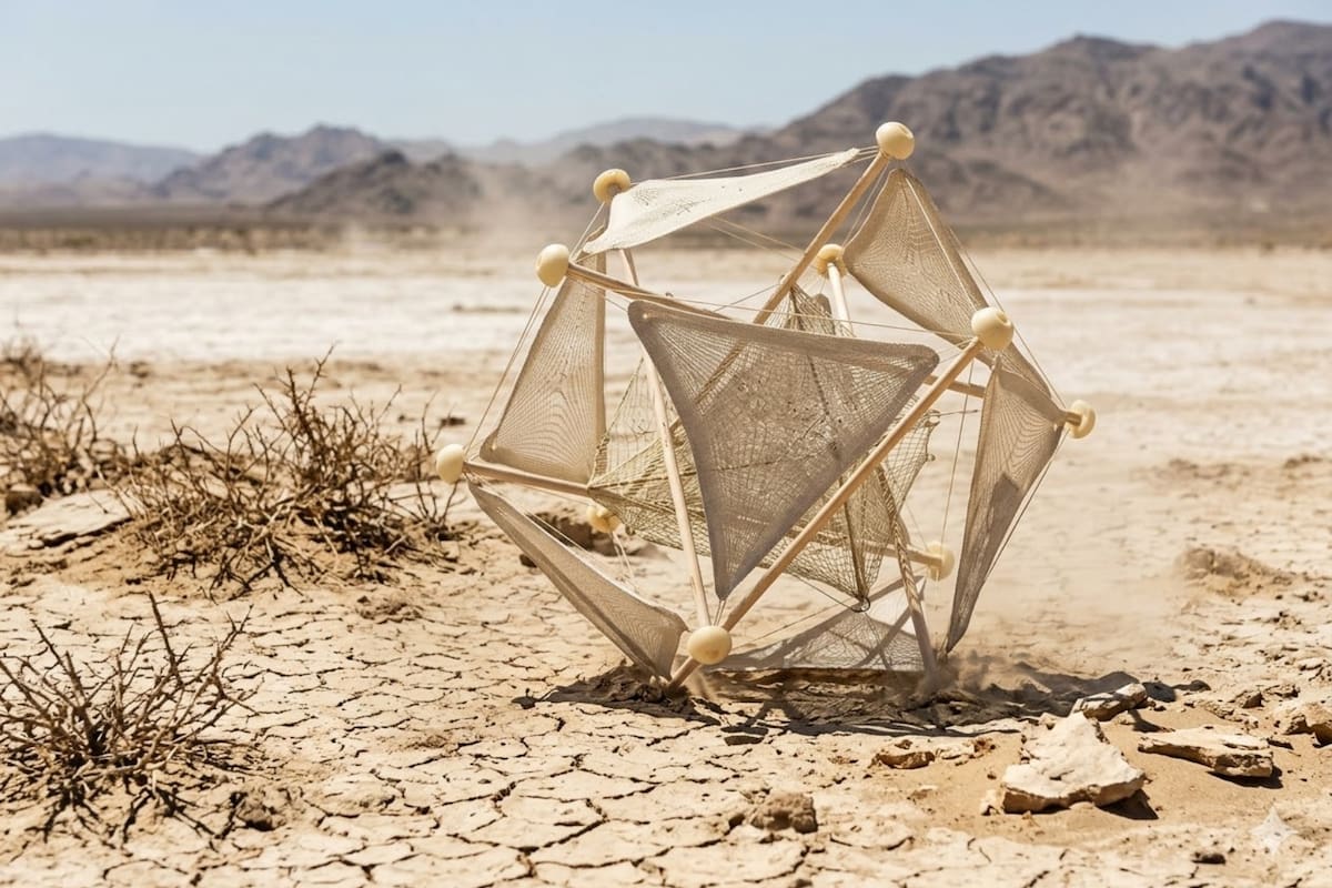 Diseñadora china crea una “bola rodante” que usa el viento para sembrar semillas y recuperar tierras desérticas sin electricidad ni intervención humana