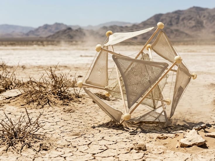 Diseñadora china crea una “bola rodante” que usa el viento para sembrar semillas y recuperar tierras desérticas sin electricidad ni intervención humana