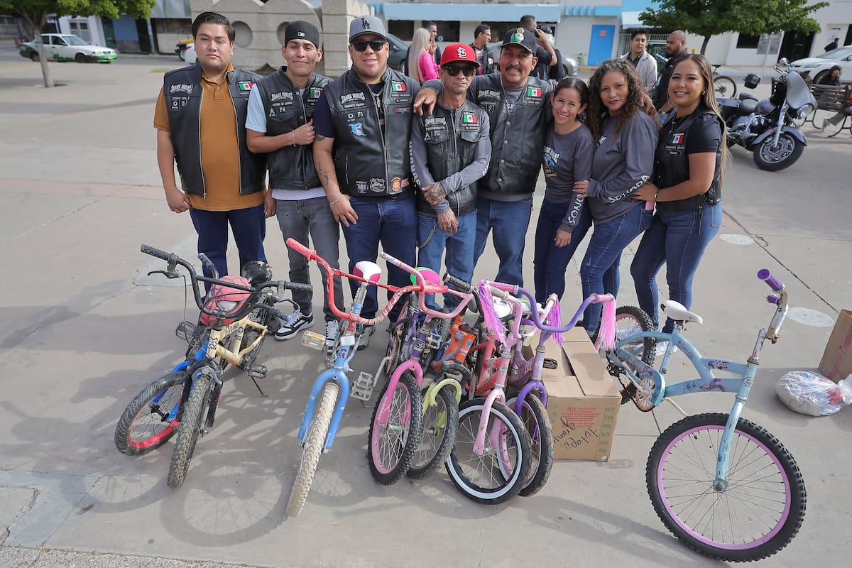 Shark Bikers Sonora impulsa por décimo cuarto año la Comida de Reyes en apoyo a niñas y niños de un ejido de Hermosillo