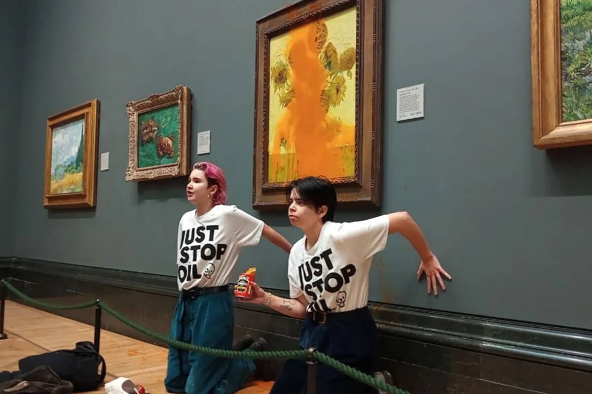 Activistas que atacaron cuadro de Van Gogh en Londres son declarados culpables