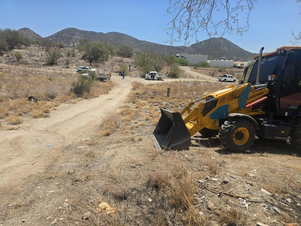 Recupera Ayuntamiento de Hermosillo predio ocupado de manera irregular en el Cerro Johnson. / Especial.
