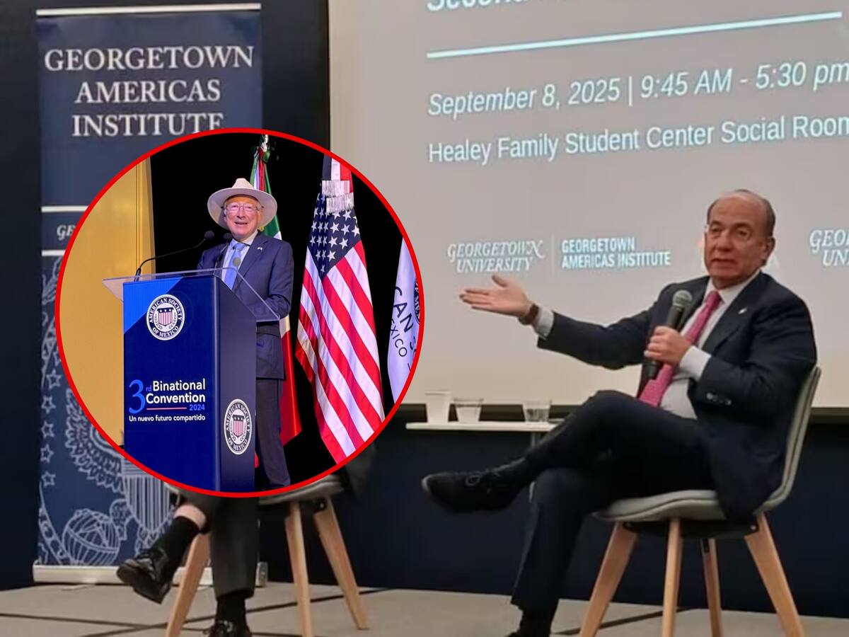 Felipe Calderón critica a Ken Salazar por no frenar la “demolición” del Poder Judicial en México. | Crédito: Especial/X @USAmbMex