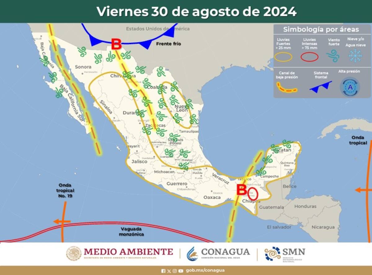 Frente Frío 30 de agosto