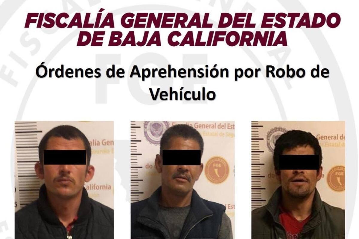 Detiene fiscalía a tres por robo de vehículo