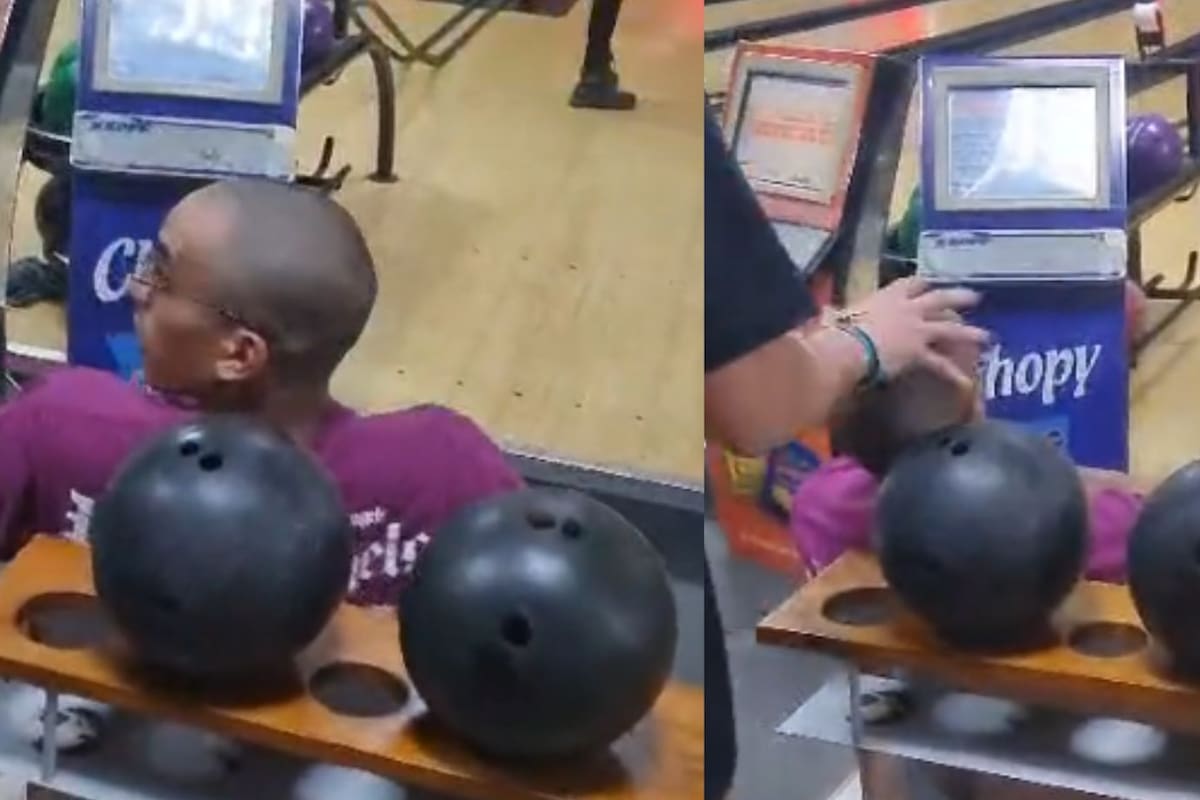 TikTok: Este hombre confundió la bola del boliche con la cabeza de un hombre y se viralizó