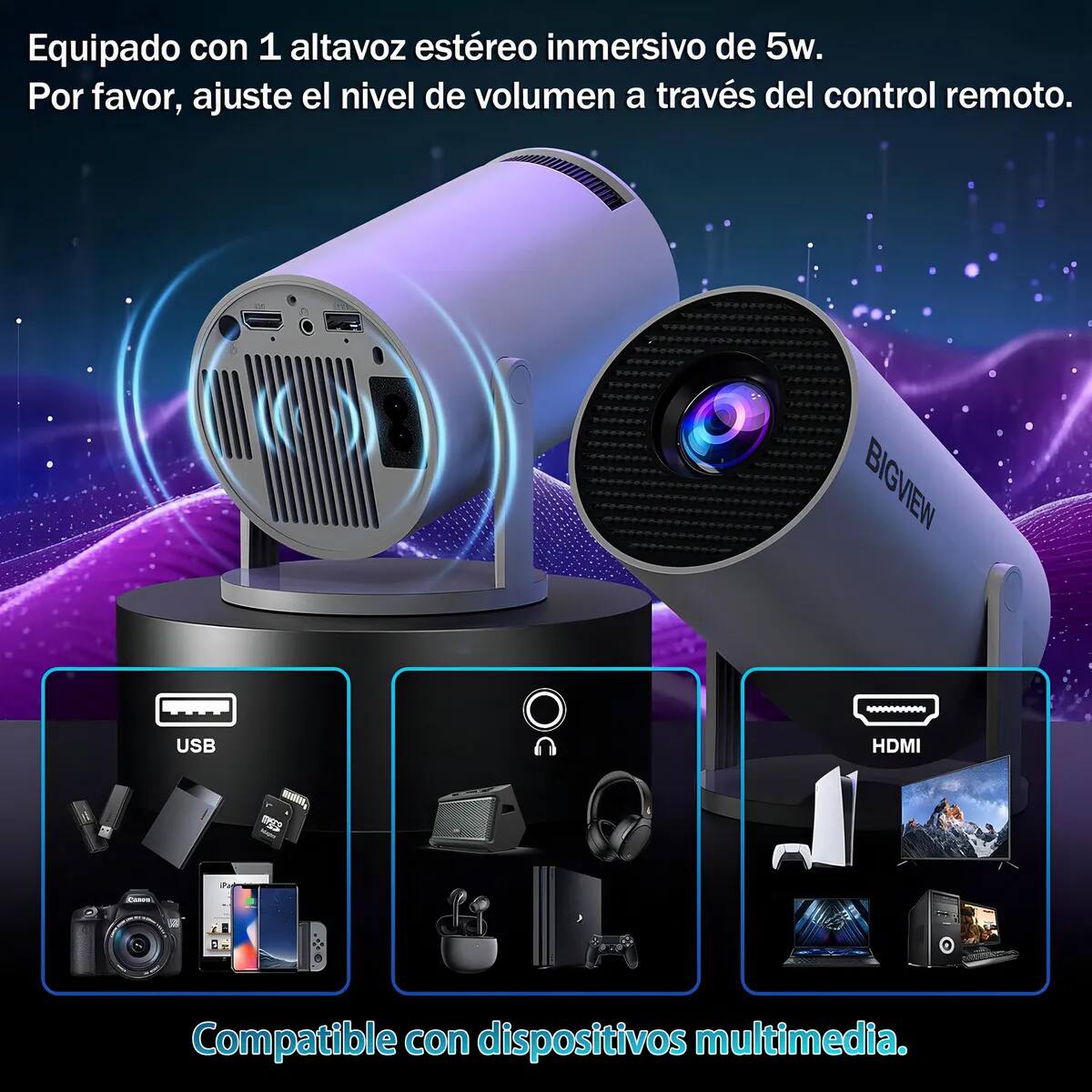 Mini Proyector Bigview HY300 Pro | Mercado Libre