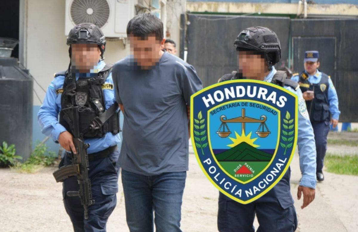 La Policía Nacional de Honduras confirmó la captura de un ciudadano mexicano señalado como el presunto responsable de estafar a una entidad bancaria. | Crédito: Policía Nacional de Honduras
