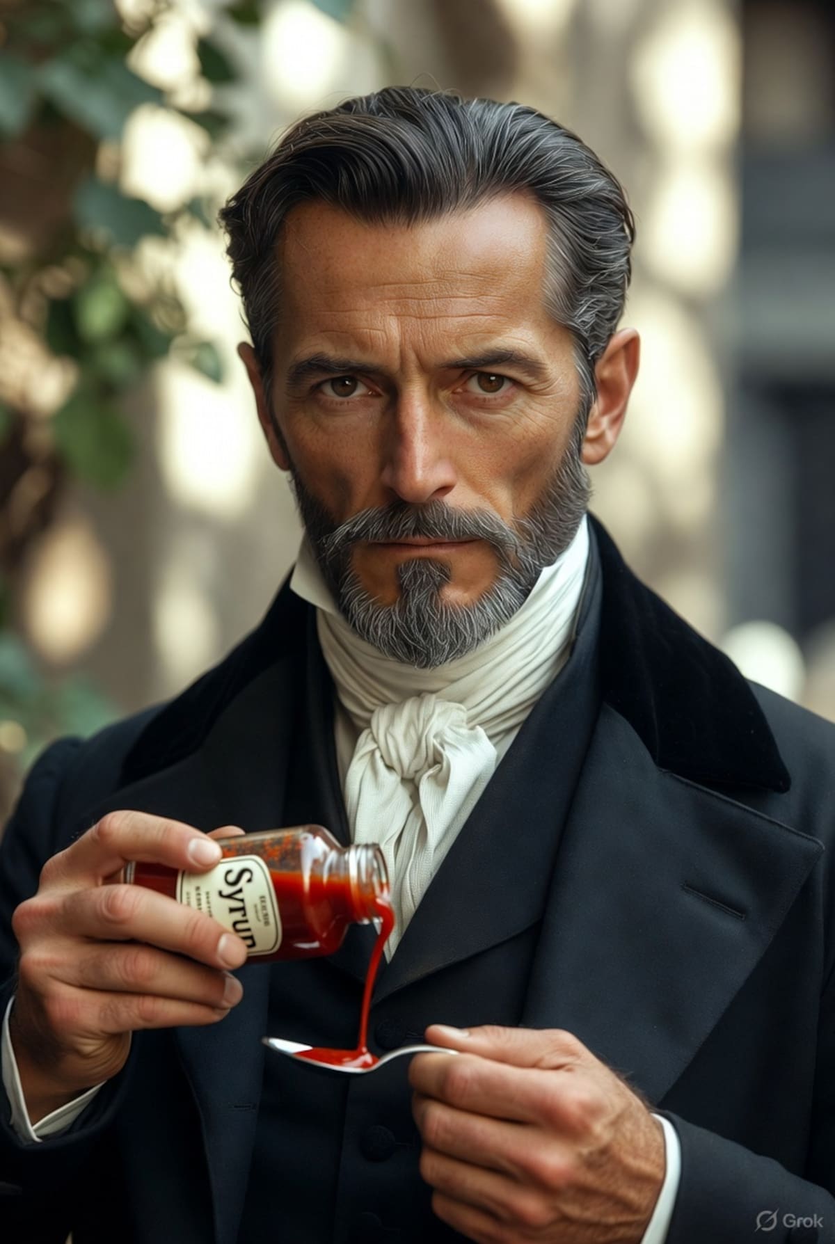 El Dr. Bennett, un personaje que combinaba la medicina con el oportunismo comercial, afirmó que los tomates, ricos en vitaminas y antioxidantes, podían curar una serie de enfermedades. (Foto: Generada con IA)