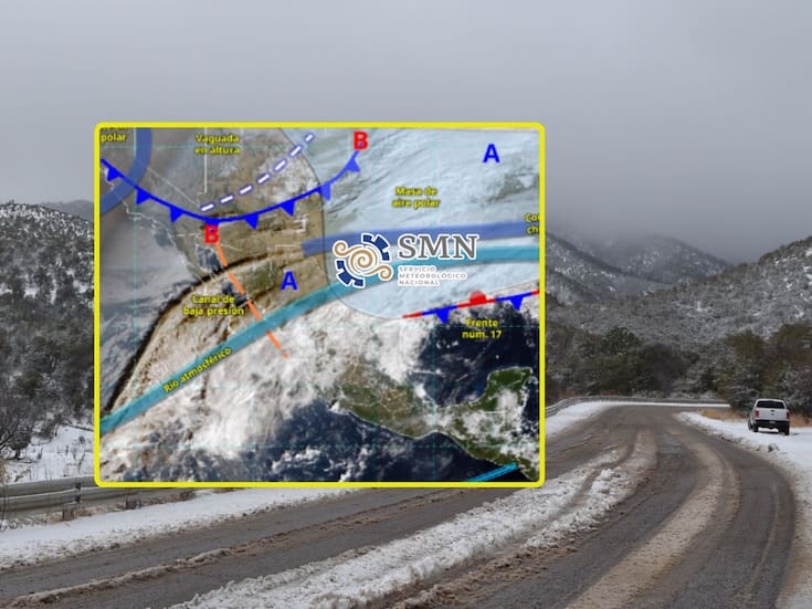 Frente frío 17 y el ingreso de un nuevo sistema ‘congelarán’ estas ciudades miércoles y jueves; habrá lluvias fuertes, nevadas y rachas de hasta 80 km/h al Norte