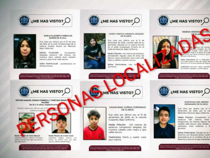 FGE localiza a siete jóvenes con reporte de búsqueda